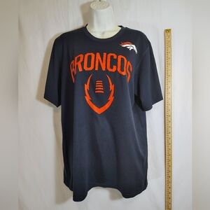 NFL Denver Broncos Navy and Orange Shirt Medium